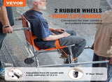 EMS Stair Chair, 159 kg Load Capacity, Foldable Aluminum Emergency Stair Climbing Wheelchair with 2 V952-SDLYPLCSTS00G9IQZV0