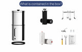 Aimex Portable Water Filter - Gravity-Fed, 304 Stainless Steel, Fluoride Removal V502-AIMEXSSGRVTFDCH