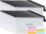 Mesh Zipper Pouch Bags, 24Pcs A5 Zipper Wallet Bags, Waterproof Pochette Plastique, Clear Mesh V1259-DP01-A-2939