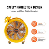 Portable Ventilator, 304.8mm/12inch Heavy Duty Cylinder Fan, 550W Strong Shop Exhaust Fan 2500CFM, V952-FBGSZ550W12INQAWHV3