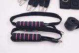 Black 180 lbs Adjustable Pilates Bar & Resistance Band Set - Multifunctional Home Workout Fitness V888-ELOSUNG55207-2