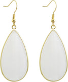Natural Stone Ear Hook Women Earrings - Fashion White Shell Long Drop Earrings Hook Up Classic Ins V1188-WTJ-LZZ-01918