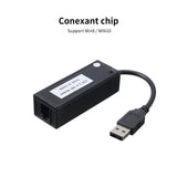 External USB 56K V.92 V.90 Dial Up Fax Modem for Win XP/VISTA7/8/10 V1263-JX-7356