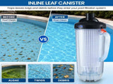 HydroActive Pool Leaf Canister Inline Debris Catcher for Suction Pool Cleaners PLC-PWF-02B