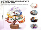 7 Chakra tree of life Crystal Healing Money Tree for Home Living Decor, Office Desk Decor Handmade V1192-AZ-W-3522