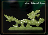 Feng Shui Elegance Chinese Zodiac Dragon Jade Ornaments V1142-PB1005003498524365