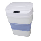 17.5L Trash Can Touchless Motion Sensor Plastic Foldable Smart Garbage Can with Lid for Kitchen V1294-YM0901-3117250005811