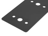 L Shape Flat Bracket Black Powder Coated Carbon Steel Right Angle Flat Mending Plate Corner Bracket V1294-YM0901-3114240021111