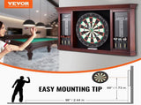 Dartboard and Cabinet Set, Ready-to-Play Bundle Official Size Dartboard Cabinet Set, Steel Tip Dart V952-MJTZZXBFHJK0P1LMJV0