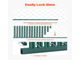 Bottom Locking Privacy Slats, Single-Wall Vertical Bottom-Locking Slats for Chain-Link Fence, V952-DBYSBTDBPE5FG3HV0V0
