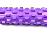 Black Solid Yoga Foam Roller 45cm -Colorful Wolf Tooth Design Muscle Relaxation Massage Stick for V888-ELOSUNG20286