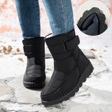 Women's Outdoor Snow Boots, Waterproof Warm Winter Boots with Fleece Lining and Non-Slip Sole for V1189-LC-DG-00233