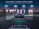 4K2.5K Dual Dash Cam with WiFi GPS ADAS, Front and Rear Car Camera Recorder with 32GB Card V462-TA-118-01