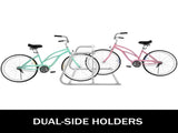 10 Holders Floor Bike Rack, 59" Length All-Steel Grid Bike Rack, 10-Bike Capacity Dual-Side Storage V952-TCJ-10C0000000001V0