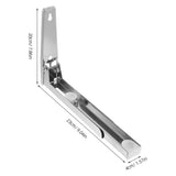 1 Set Microwave Mount Silver 201 Stainless Steel Sturdy Support Easy Installation for Household V1366-AZ2-W-21581