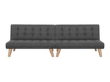 Artiss 2x Sofa Bed Couch Single Seater Fabric Grey SBED-E-SOLO86-GYX2