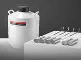 Liquid Nitrogen Tank, 20 L Aluminum Alloy Liquid Nitrogen Container, LN2 Tank Dewar with 6 Canisters V952-CZXYDG20L000J251UV0