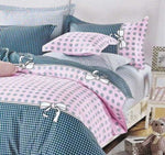 Pink Dots King Size Bed Quilt/Duvet Duvet Cover Set V493-MK-419