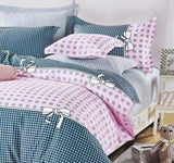 Pink Dots Double Size Bed Quilt/Duvet Duvet Cover Set V493-MD-419