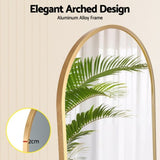 Embellir Full Length Mirror Floor Dressing Mirror 160cm MM-E-WALL-ROU-GD-160