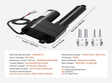 12V Linear Actuator, 150mm Stroke Ultra Heavy-Duty 9000N Linear Motion Actuator, IP65-Rated 5mm/s V952-CZXXXZXQ9000D6J8M001V9