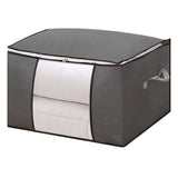 Clothes Storage Bags Fabric Foldable Blanket Storage Container Closet Organizer with Clear Window V1294-YM0901-3117250021318