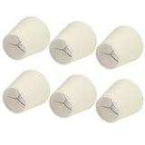 6PCS CreamColoured Fabric Cloth Lamp Shade Replacement for E14 Wall Lamp Chandelier Home Decoration V1294-YM0901-3119200091411