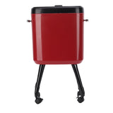 Tall Trash Can with Wheel Legs 15L Large Capacity Narrow Garbage Can for Kitchen Bathroom Living V1294-YM0901-3117250150411
