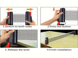 Easy-to-Install Durable Racket 3-Step Assembly, 5-Layer Composite Wood, Ergonomic Non-Slip Grip for V1102-PPQW001