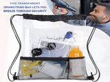 20 Pack Clear Drawstring Bags Bulk Stadium Approved Backpack for Sport Events Concerts Travel Beach V1259-DP01-A-5506