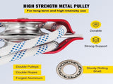 Twin Sheave Block and Tackle 1.09-1.27cm 3048-6096cm Twin Sheave Block with Braid Rope 30-35KN V952-SHLSJTZ12MM61MJLSV0