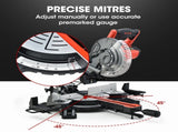 BAUMR-AG 210mm Sliding Compound Mitre Drop Saw and Adjustable Stand Combo V219-SAWMTRBM20SF17