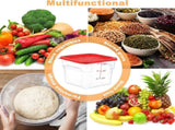 3 Sets 6 Qt Square Food Storage with Lids Dough Proofing Bucket Commercial Polycarbonate V1259-DP01-F-137