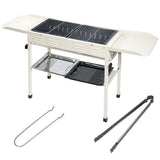 Portable Large Barbecue Charcoal Grill Stove Foldable Kebab Stainless Steel BBQ Grill With 2 Grill V985-PATIOBBQGRILL