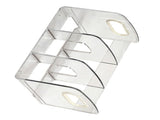 Book Organizer Desktop Book Rack File Holder Acrylic Tabletop Organizer for Study Office Transparent V1294-YM0710-3117230263411