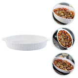 Oval Ceramic Baking Pan, Restaurant-Grade Bakeware Dish for Kitchen Cooking and Baking V1366-AZ2-W-21462