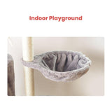 Floofi 138cm 5 Layer Plush Cat Condo Cat Tree Light Grey V227-3331641027080