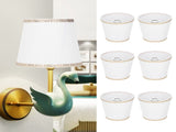 6Pcs European Style Lampshade Cover for Chandelier Wall Light W/E14 Interface Lamp Base Round Mouth V1294-YM0718-3119200178411