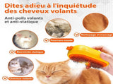 Cat Steam Brush With Release Button, Rechargeable Cat Steam Brush For Long And Short Hair Cats Dogs V1188-MS-227-2443