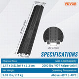 VEVOR 2 PCs Drop Over Cable Cover 907 kg/axle Load Capacity, Heavy Duty Cable Hose Protector V952-XKCDLBHQRSXXJQKDQV0