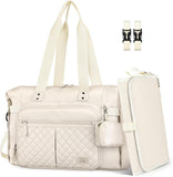 Baby Storage Bag - With Changing Mat - Multiple Storage Compartments - Suitable for Daily Use V1189-HB001WSRT00023