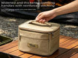 Camping Spice Kit 15 Piece - Khaki Oxford Cloth Storage Bag with PET Bottles, Organised Portable V888-ELOSUNG57066