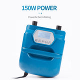 20PSI High Pressure SUP Pump Dual Motor 150W 12V DC Inflatable Deflatable Electric Air Pump with 7 V1294-YM0901-H48485