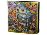 3D Carving Owl Embossed Notebook Journal Notepad Travel Diary Planner Sketchbook V1192-AZ-W-23286