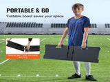 Soccerer Board, 45"X13" Portable Soccer Wall with 2 Angles, Foldable HDPE Kickback V952-ZQHDBHDPEL45RXNTKV0
