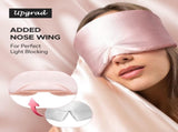 Silk Sleep Mask for Side Sleeper, Eye Mask Sleeping for Women Men 100% 22 Momme Pure Mulberry Silk, V1258-DP02-C-1283