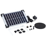 5W Solar Fountain Pump with 6 Nozzles, Floating Bird Bath, Solar Powered Garden Water Pump V1188-MS-325-1376