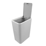 Elegant Multi-Color Plastic Trash Can with Press Top for Home Ample Capacity V1192-AZ-W-19139