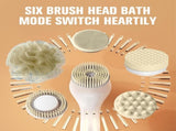 Generic Electric Body Brush Set for Showering,Exfoliating Bath Brush Long Handle for Shower Lotion V1192-AZ-W-2508