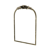 Antique Baroque Arched Wall Mirror Rose Edge Decorative Mirror Fireplace Entryway V767-YSJ-Z113-S